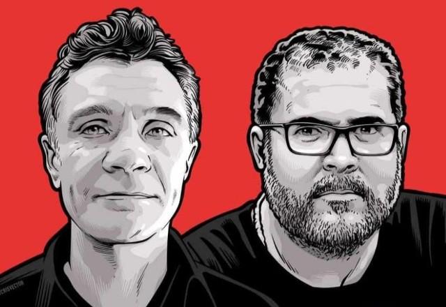 Arte que questiona paradeiro do jornalista britânico Dom Phillips e do indigenista Bruno Araújo