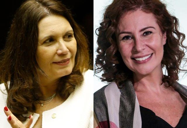As deputadas Bia Kicis (PSL-DF, à esq.) e Carla Zambelli (PSL-SP)