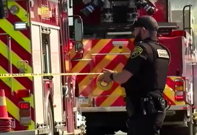 Polícia cerca área de igreja após ataque a tiros nos EUA | Foto: Reprodução/Reuters