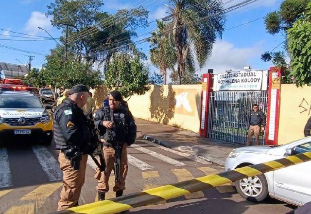 Ataque ao Colégio Estadual Professora Helena Kolody resultou na morte de dois estudantes | Silvano Brito