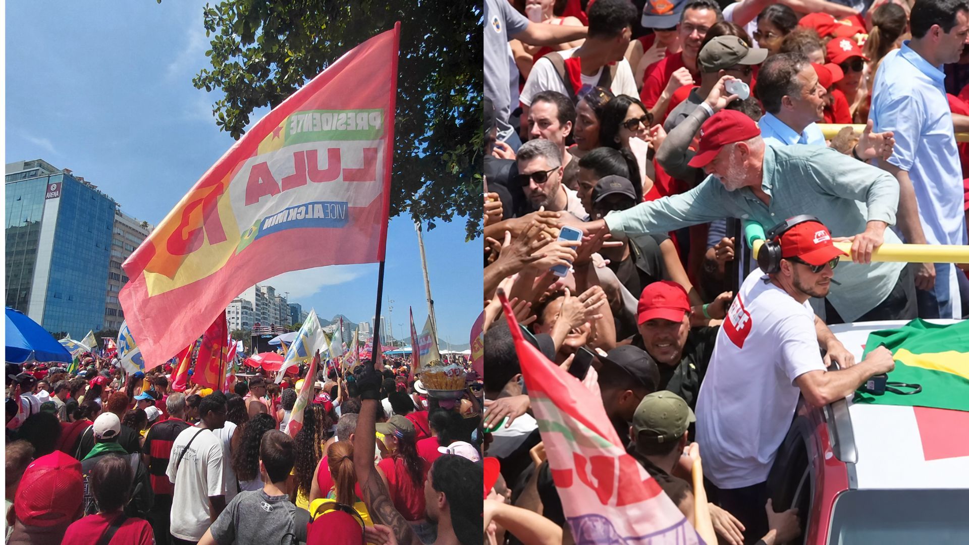 Em ato no Rio, Lula critica Flávio e defende a soberania Em ato no Rio, Lula critica Flávio e defende a soberania