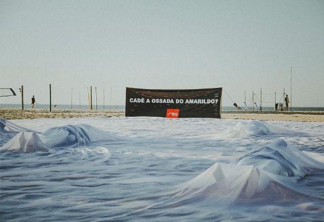 Ato em Copacabana marca 10 anos do desaparecimento do pedreiro Amarildo Ato em Copacabana marca 10 anos do desaparecimento do pedreiro Amarildo