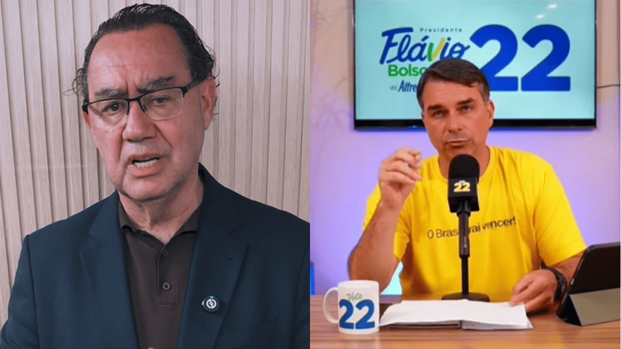 Augusto Cury (Avante) declara apoio a Flávio Bolsonaro (PL) no 2º turno | Foto: Reprodução/Redes Sociais
