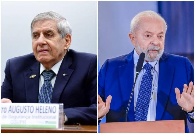 Augusto Heleno e Lula
