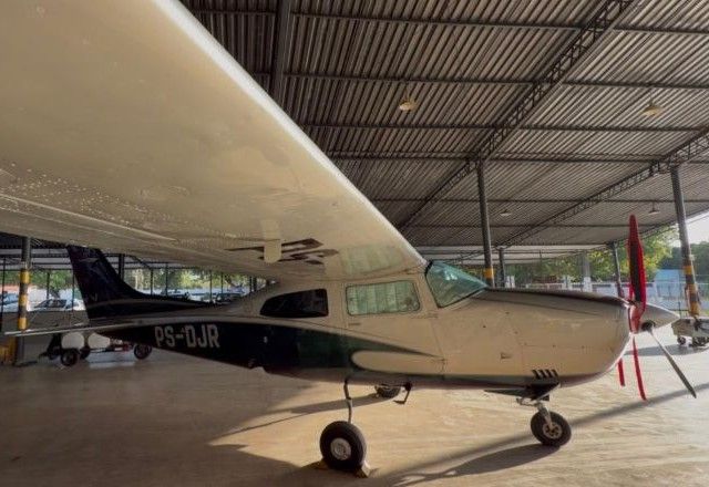 Avião apreendido durante força-tarefa Carbono Oculto 86 | Divulgação/SSP-PI