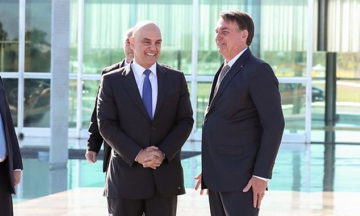 Moraes e Bolsonaro | Marcos Corrêa/PR