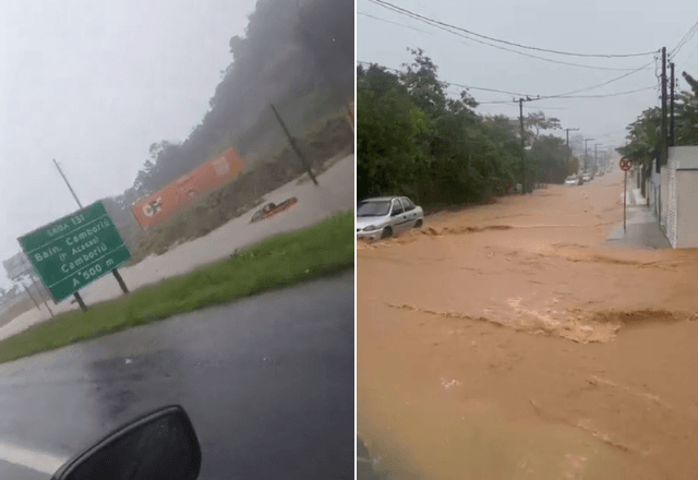 Balneário Camboriú amanhece debaixo d'água e município decreta estado de emergência 