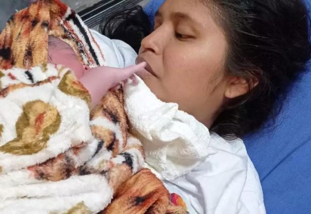 Não houve tempo para encaminhar mãe e filha para um hospital | Reprodução/Bombeiros Voluntários