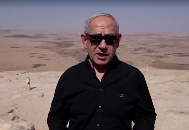Benjamin Netanyahu em vídeo divulgado neste domingo (27) | Foto: Reprodução