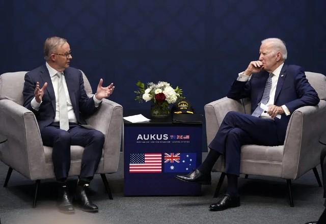 Biden e primeiro-ministro da Austrália