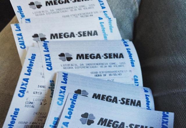 Bilhetes da mega-sena | Foto: redes sociais
