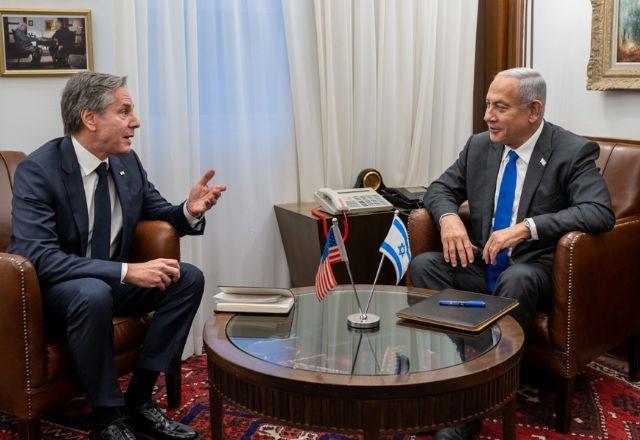 Blinken e primeiro-ministro de Israel