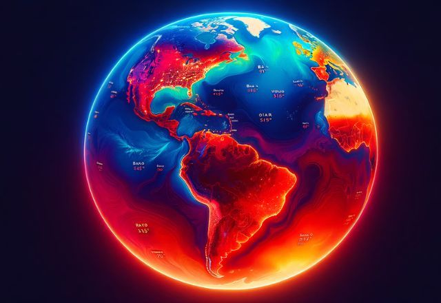 Boa parte do território brasileiro e outras regiões podem ser consideradas impossíveis de se viver em 50 anos, segundo a Nasa | Imagem gerada por IA