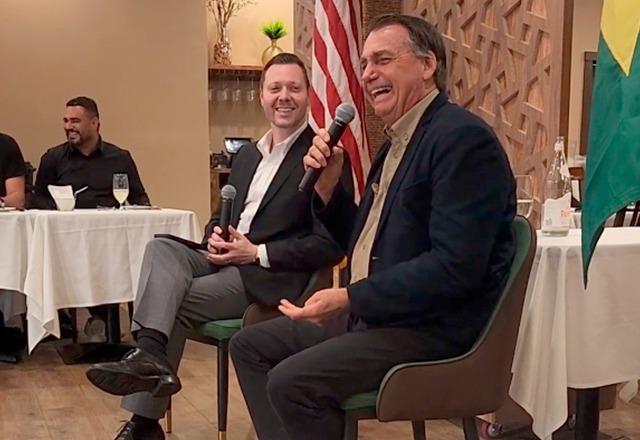 Bolsonaro com empresários nos EUA