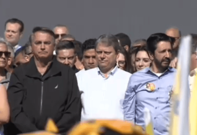 Bolsonaro e Tarcísio participam de convenção de Nunes em SP | Reprodução