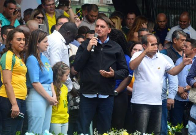 Bolsonaro em ato no Rio de Janeiro