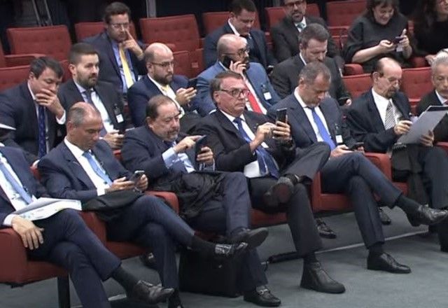 Bolsonaro foi ao STF para acompanhar julgamento da Primeira Turma sobre denúncia de tentativa de golpe | Reprodução/YouTube