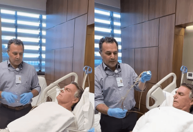 Bolsonaro retira sonda nasogástrica | Reprodução