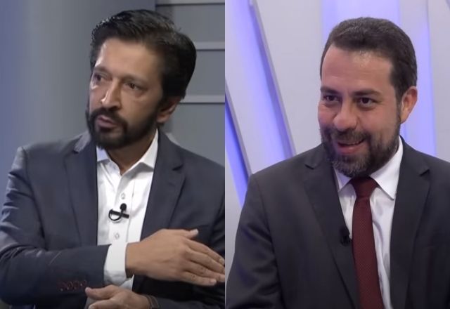 Datafolha: Ricardo Nunes (MDB) e Guilherme Boulos (PSOL) estão empatado na nova pesquisa eleitoral | Reprodução / SBT 