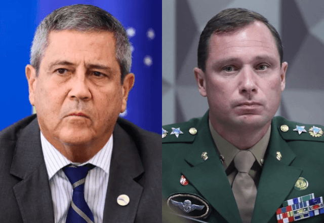 O ex-ministro Walter Souza Braga Netto e o tenente-coronel Mauro Cid passaram por acareação no Supremo Tribunal Federal | Reprodução