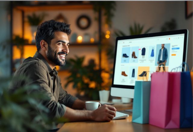 Brasileiros compram mais na internet e sabem usar mais os serviços digitais | Cido Coelho/SBT News/Imagem gerada por IA