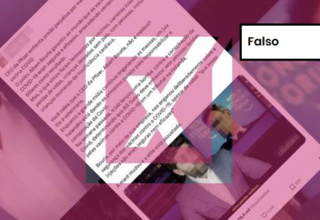CEO da Pfizer não enfrenta prisão perpétua nem encara tribunal holandês, ao contrário do que diz post | Projeto Comprova