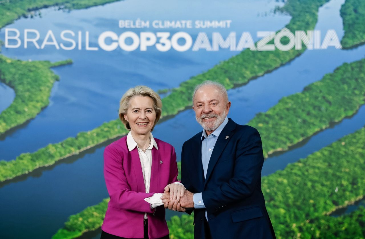 Lula, com a Presidente da Comissão Europeia, Ursula von der Leyen | Ricardo Stuckert / PR  