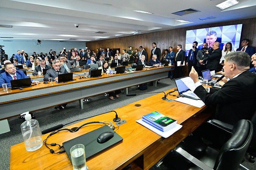 CPMI do INSS em reunião nesta quinta (26) | Divulgação/Geraldo Magela/Agência Senado