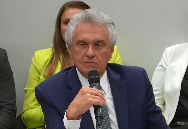 Ronaldo Caiado: segundo a equipe médica, ele está estável, consciente e clinicamente bem (Reprodução/Câmara dos Deputados).jpg