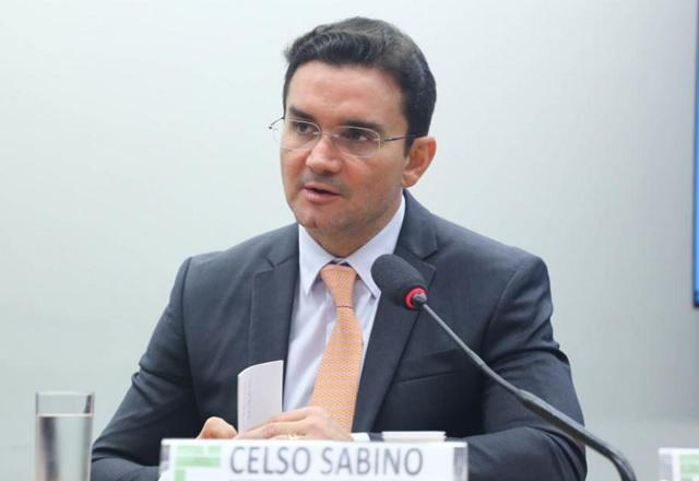 Celso Sabino fala ao microfone na audiência pública (Vinicius Loures/Câmara dos Deputados)