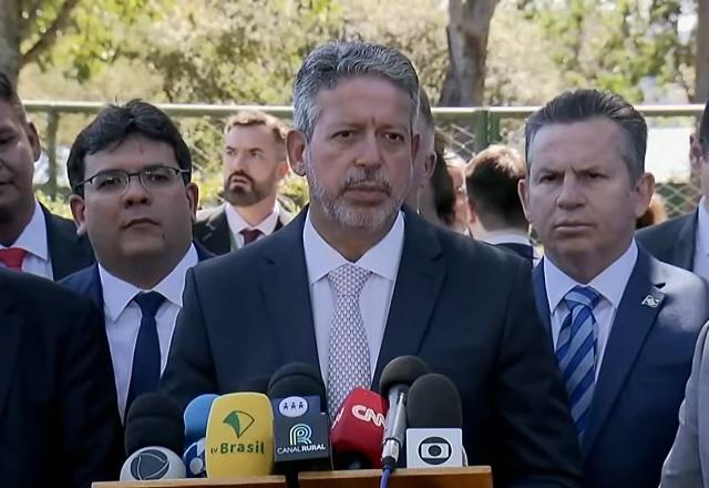 Arthur Lira faz pronunciamento à imprensa (Reprodução/Câmara dos Deputados)