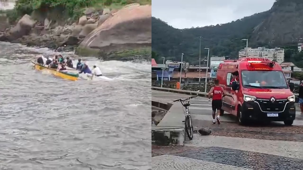 Campeã pan-americana de canoa havaiana sofre acidente no mar do Rio. | Reprodução