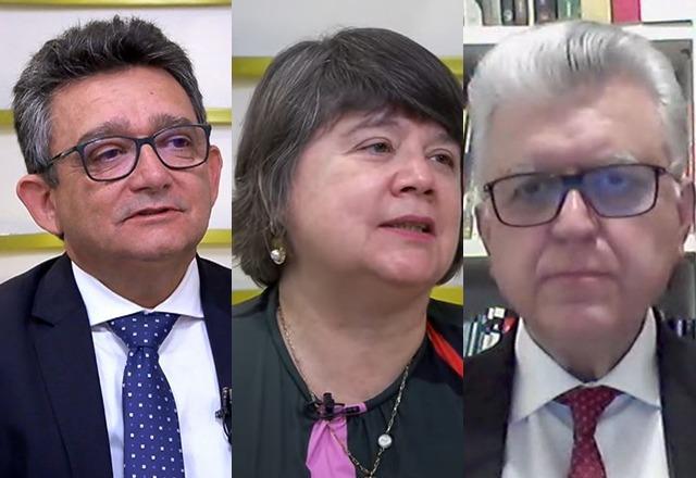 Candidatos à PGR lado a lado, em montagem (Reprodução)
