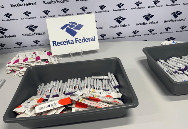 Canetas Mounjaro são apreendidas no Aeroporto de Recife | Divulgação/Receita Federal