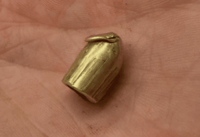 Projétil que atingiu a jogadora de vôlei | Foto: reprodução/redes sociais