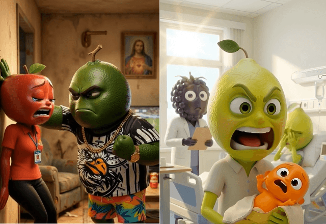 Armadilha da fofura: ‘novelas de frutas’ com IA escondem violência e desafiam o ECA Digital | Foto: reprodução/redes sociais