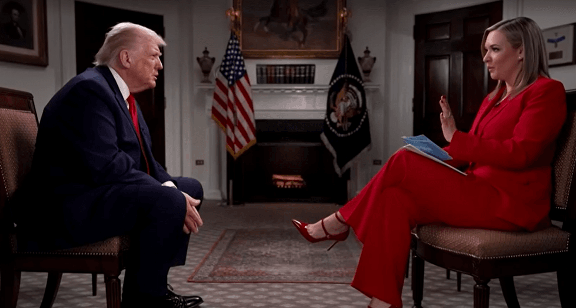 Donald Trump, falou sobre a sucessão presidencial em entrevista concedida a Katie Pavlich Tonight da NewsNation | Reprodução