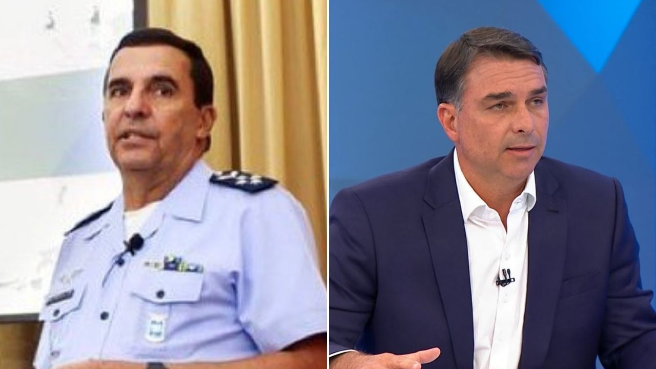 Carlos Baptista Jr. e Flávio Bolsonaro | Fotos: Reprodução
