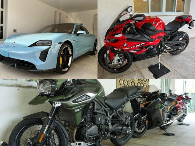 Carro e motos de luxo encontrados pela PF: Justiça determinou sequestro de mais de R$ 1 bilhão em bens e valores de suspeitos | Divulgação/Polícia Federal