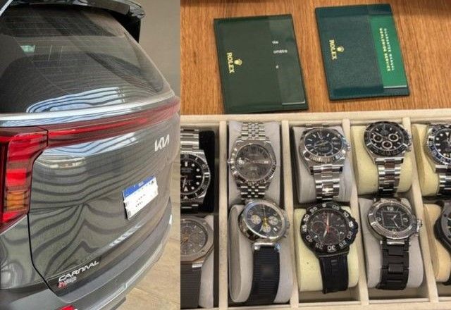Carro e relógios de luxo: operação da PF autorizada pelo ministro Dino cumpriu 42 mandados de busca e apreensão em quatro estados e no DF | Divulgação/Polícia Federal