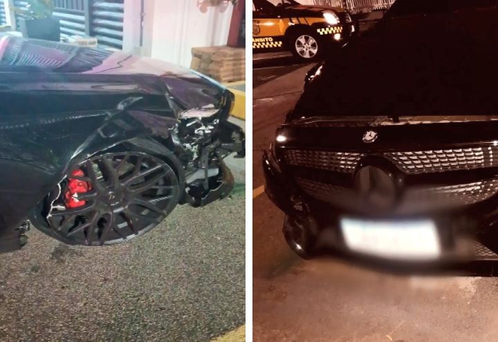 Dois carros estavam em nome de empresas, e ainda não foi identificado quem estava na direção de ambos | Reprodução