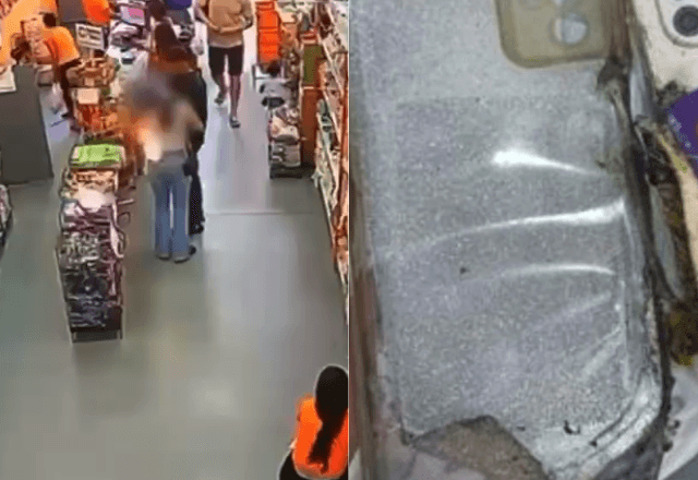 Celular explode no bolso de mulher em Anápolis (GO) | Reprodução