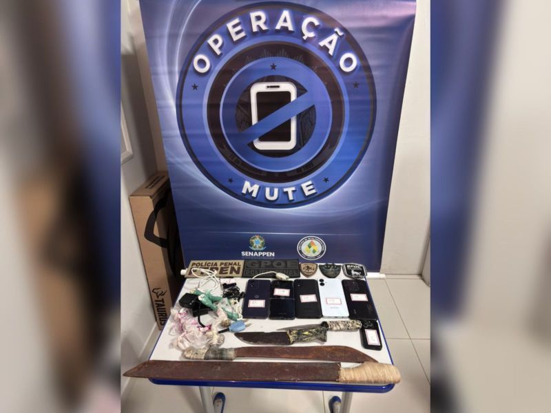 Cerca de 8,5 mil celulares foram apreendidos em três anos da força-tarefa Mute | Divulgação/MJSP