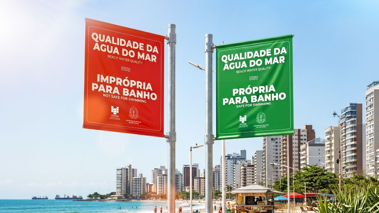 SP muda sinalização de água própria para banho em praias