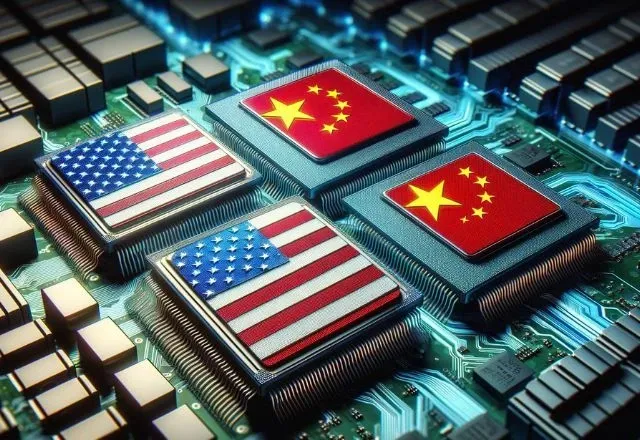 China e Estados Unidos seguem em boicotes mutuos de suas empresas de tecnologia | Imagem gerada por IA
