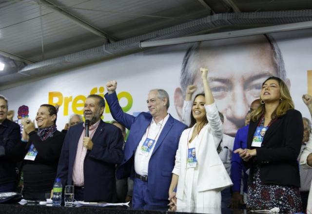 Ciro Gomes oficializa candidatura, em Brasília | Reprodução