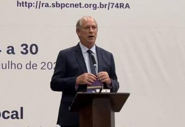 Ciro sinaliza que, se não ganhar, desistirá de concorrer à presidência