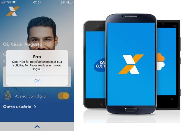 Clientes relataram problemas no Internet banking, login e PIX | Reprodução