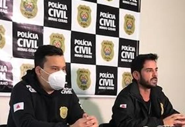 Coletiva de imprensa realizada pela Polícia Civil de Minas Gerais | Reprodução