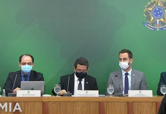 Coletiva do governo sobre cortes orçamento 2021 | reprodução